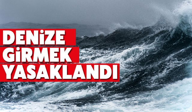 Sakarya sahillerinde denize giriş yasağı