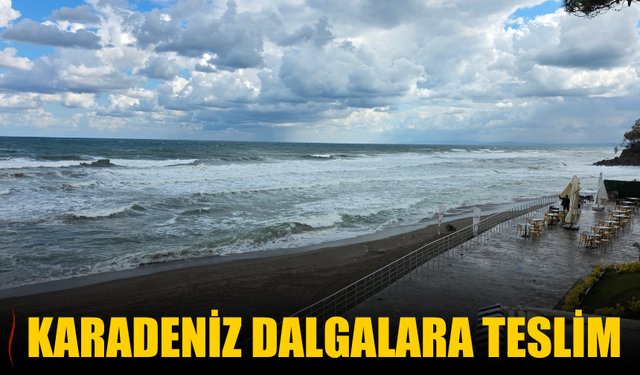 Karadeniz dalgalara teslim