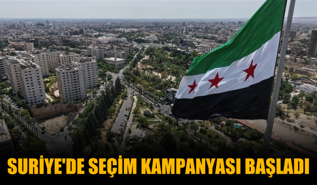 Suriye'de seçim kampanyası başladı