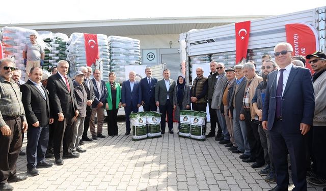 Çiftçilere 508 ton buğday tohumu desteği