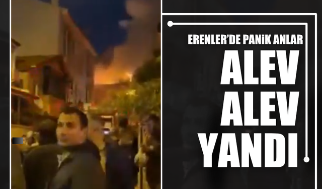 Erenler’de Gece Yarısı Korkutan Yangın