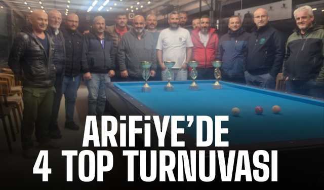 4 Top Bilardo Turnuvası Heyecanı Yaşandı