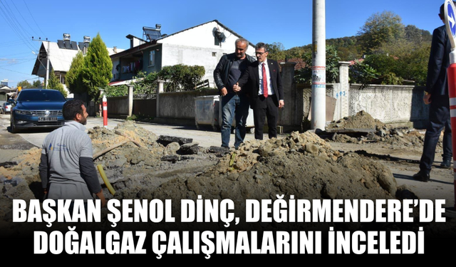 Başkan Şenol Dinç, Değirmendere’de Doğalgaz Çalışmalarını İnceledi