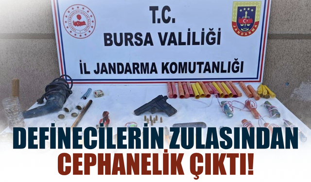Definecilerin zulasından cephanelik çıktı