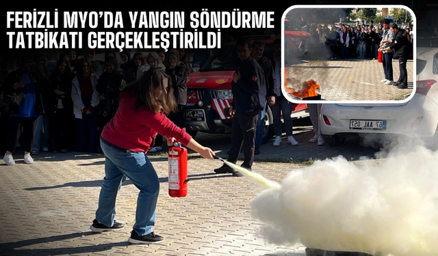 SUBÜ Ferizli MYO’da Yangın Söndürme Tatbikatı Gerçekleştirildi