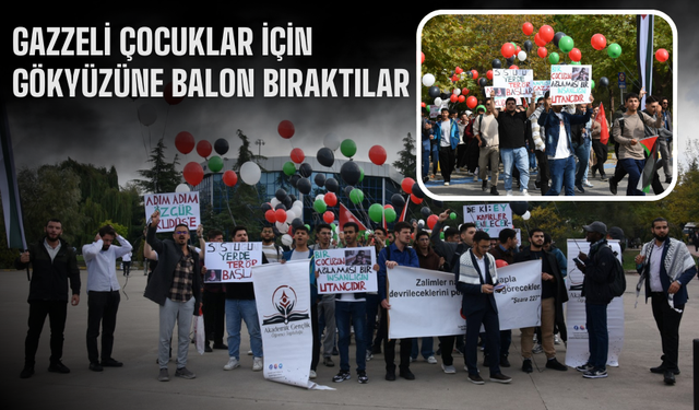 Gazzeli Çocuklar İçin Gökyüzüne Balon Bıraktılar