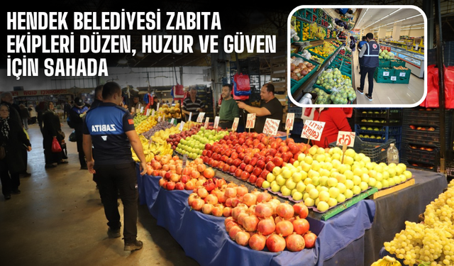 Hendek Belediyesi Zabıta Ekipleri Düzen, Huzur ve Güven İçin Sahada