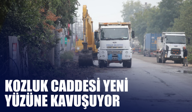 Kozluk Caddesi Yeni Yüzüne Kavuşuyor