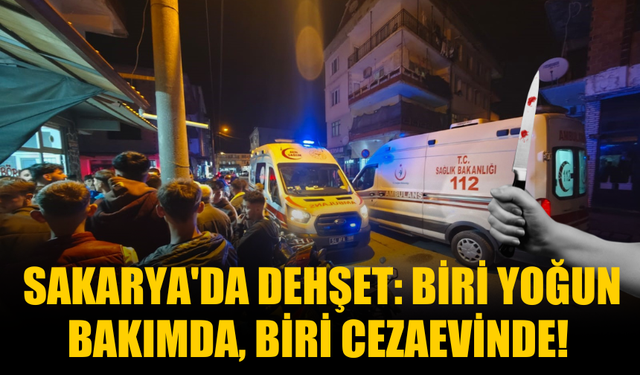 Sakarya’da dehşet: Bir genç yoğun bakımda, diğeri cezaevinde!