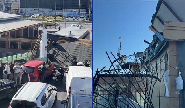 Sirkeci'de arabalı vapur iskeleye çarptı