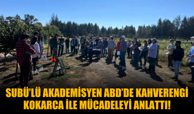 SUBÜ’lü akademisyen ABD’de kahverengi kokarca ile mücadeleyi anlattı
