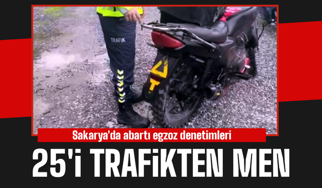 Sakarya’da Abartı Egzozlu Araçlara Jandarma Denetimi