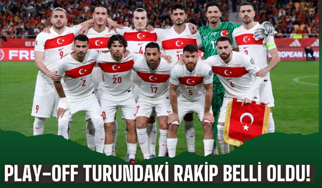 A Milli Takım'ın play-off turundaki rakibi belli oldu!