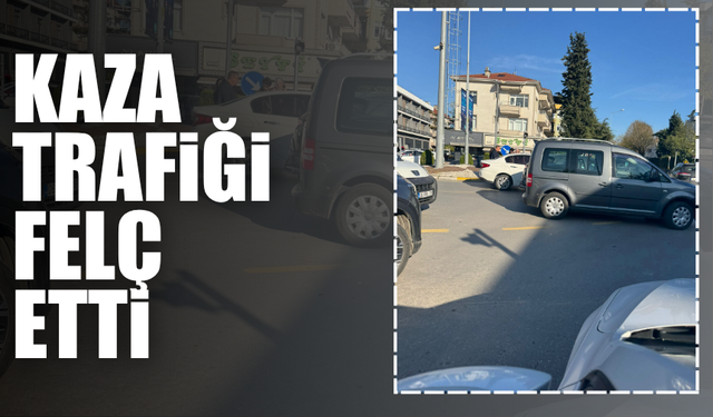 Sedat Kırtatepe Kavşağı’nda kaza meydana geldi