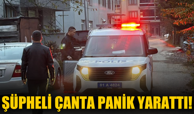 Şüpheli çanta panik yarattı!