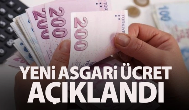 2026 asgari ücret belli oldu