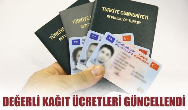 Değerli Kâğıt Ücretlerine Fiyat Güncellemesi