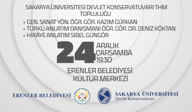 Erenler Belediyesi’nden “Hikayeli Türküler” Konseri