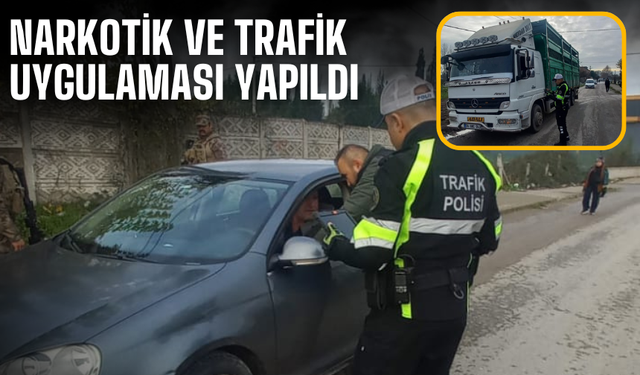 Sakarya Nehri Kenarında Narkotik ve Trafik Uygulaması Yapıldı