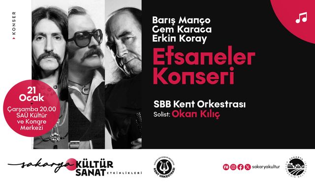 Ocak Kültür Sanat Takvimi “Efsaneler Konseri” ile Devam Ediyor