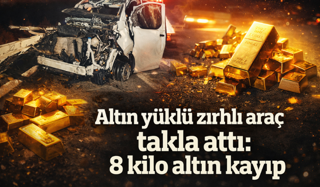 Zırhlı Araç Takla Attı: 8 Kilo Altın Kayıp