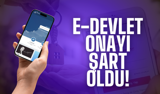 O işlem için e devlet onayı gerekecek!