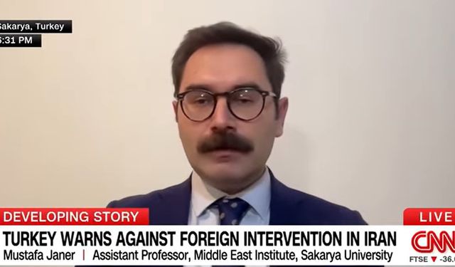 SAÜ’lü Akademisyen Dr. Mustafa Caner CNN International’da Türk-İran İlişkilerini Değerlendirdi