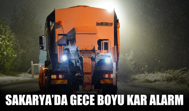 Kar Yağışıyla Birlikte Büyükşehir Ekipleri Gece Boyunca Sahadaydı