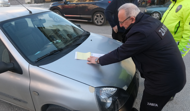 Mimar Sinan Caddesi’nde Ters Yöne Park Denetimi