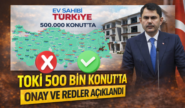 Yüzyılın Konut Projesi’nde Onay ve Red Listeleri Açıklandı
