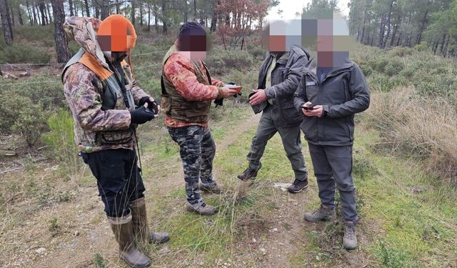 Çanakkale'de yasa dışı avcılık yapan 7 kişiye 98 bin lira ceza kesildi