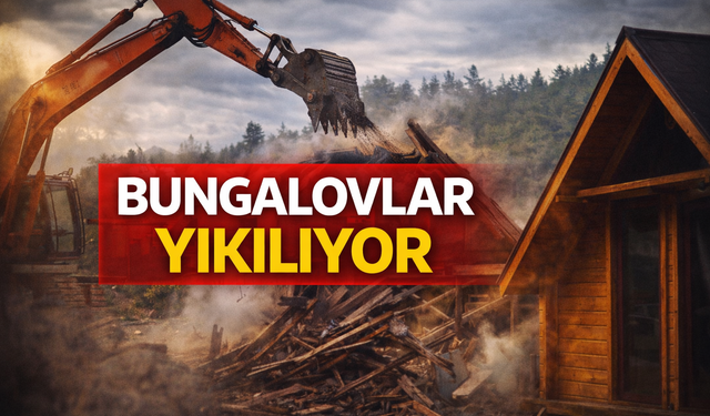 Kıyıdaki bungalovlar da yıkılacak!