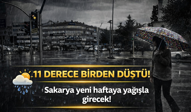 Sakarya yeni haftaya yağışla girecek!