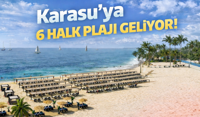Karasu'ya 6 halk plajı geliyor!