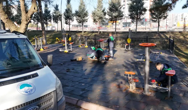 Kayseri Büyükşehir'den 'yeşil alan' çalışması