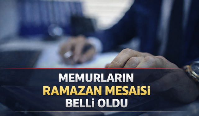 Ramazan Ayında Memurların Mesai Saatleri Belli Oldu