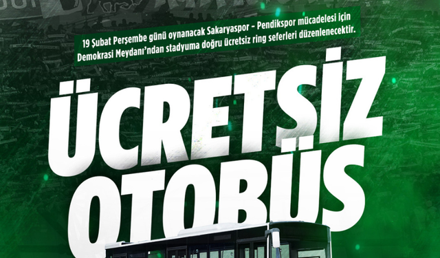 Büyükşehir’den Sakaryaspor Maçına İftar Sonrası Ücretsiz Ring Seferi