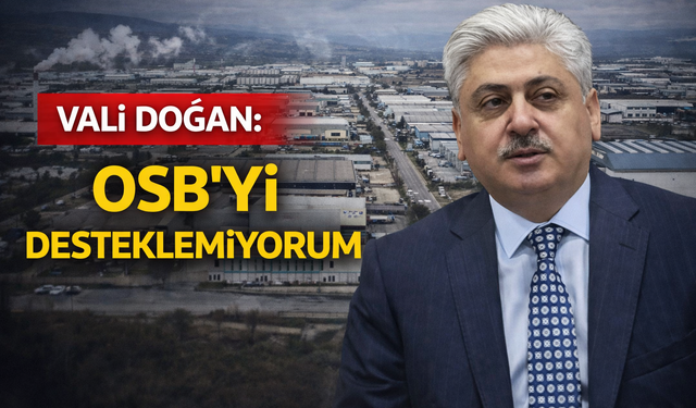 Vali Doğan: OSB'yi desteklemiyorum