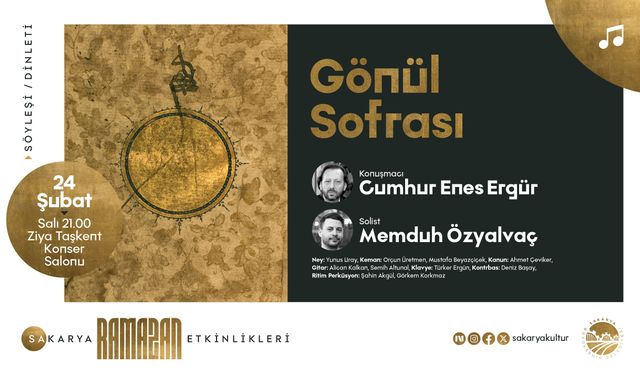 ‘Gönül Sofrası’ Dinleti ve Söyleşisi Ziya Taşkent’te