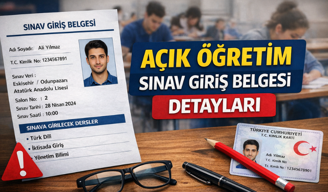 Açık Öğretim Sınav Giriş Belgesi Nasıl Alınır?