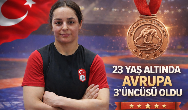 Tuba Demir, 23 yaş altında Avrupa 3'üncüsü oldu