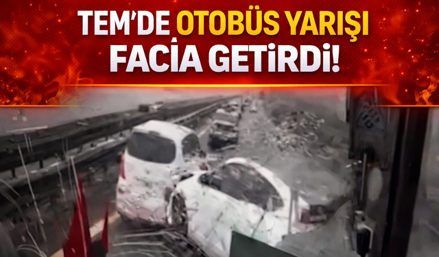 Otobüs yarışı facia getirdi!