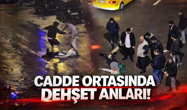 Cadde ortasında dehşet anları