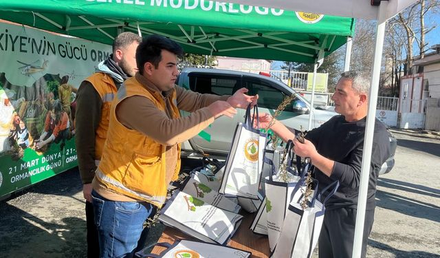 Demirköy'de vatandaşlara fidan dağıtıldı