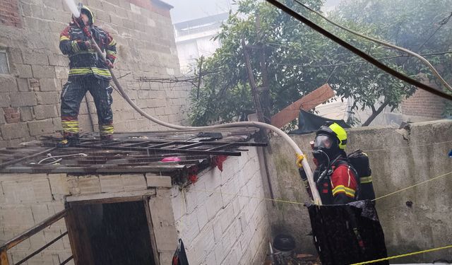 Havran'da evde çıkan yangın söndürüldü