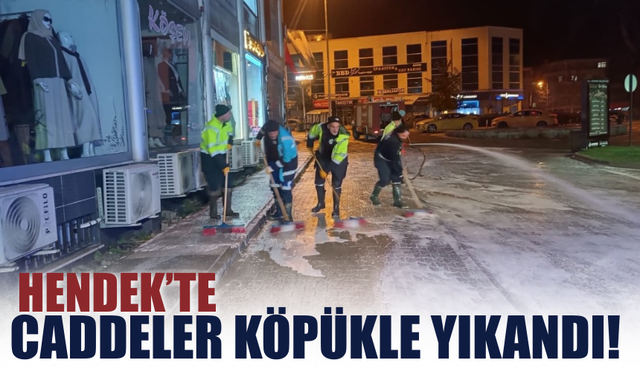 Hendek'te yollar pırıl pırıl oldu!