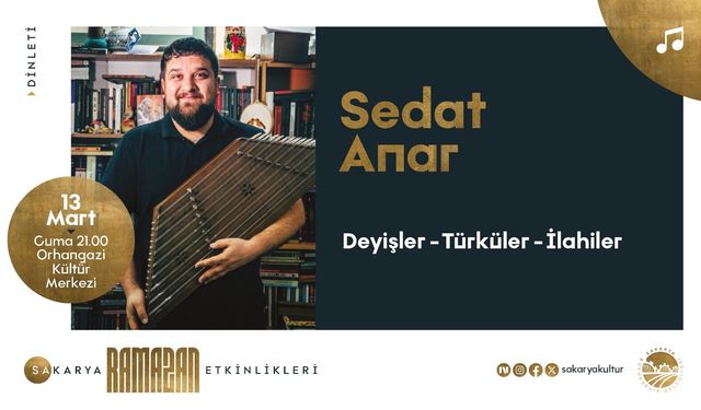 Ramazan takvimine Sedat Anar dinletisi ve film gösterimiyle final