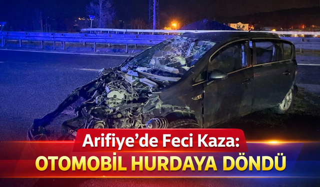 Arifiye’de Feci Kaza