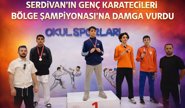 Serdivan’ın Genç Karatecileri Bölge Şampiyonası’na Damga Vurdu