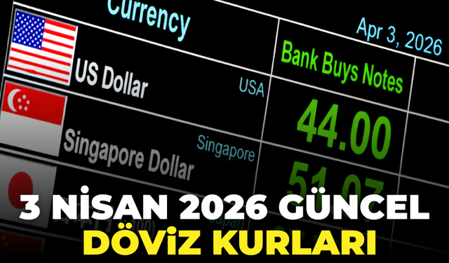3 Nisan 2026 Döviz Kurları Ne Kadar Oldu?
